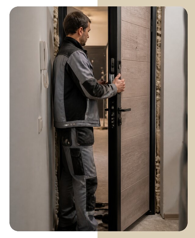 Замена полотна входной двери в Малоярославце по цене от 5688 р. | ДвериЛегко-Млр