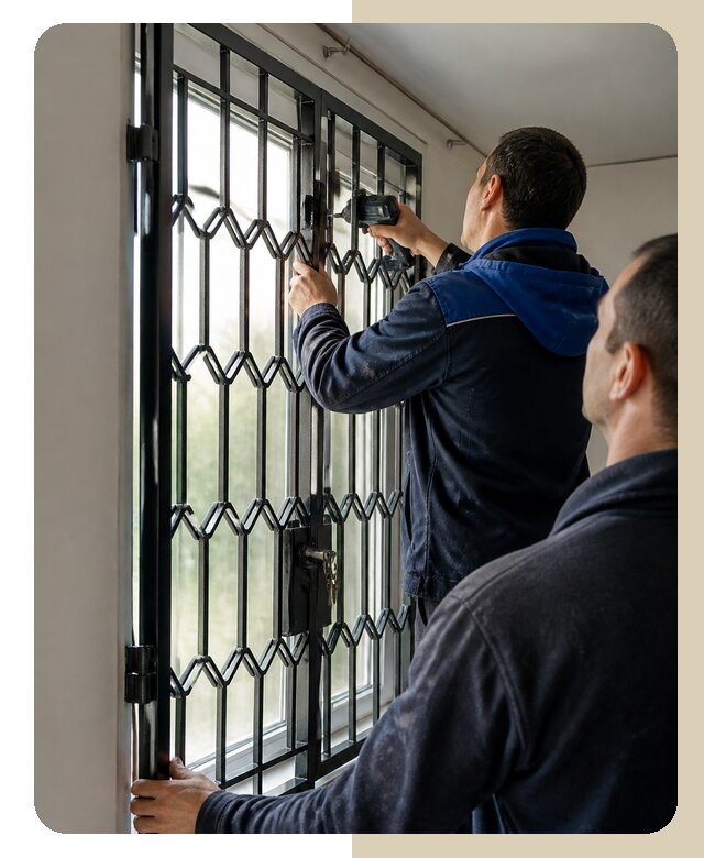 Установка распашных решеток в Малоярославце цена от 6722 р. | ДвериЛегко-Млр